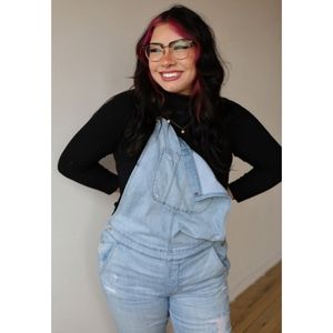 Size XL Distressed Overalls